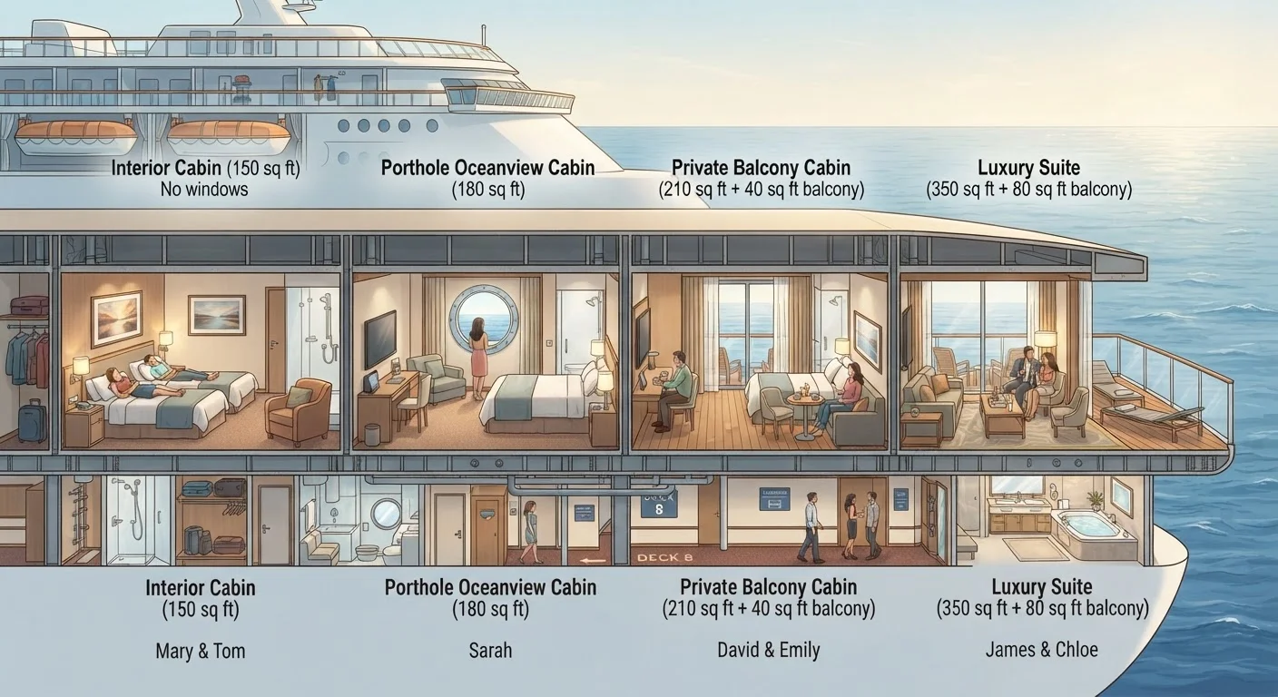 Cruise Ship Cabin Categories Explained