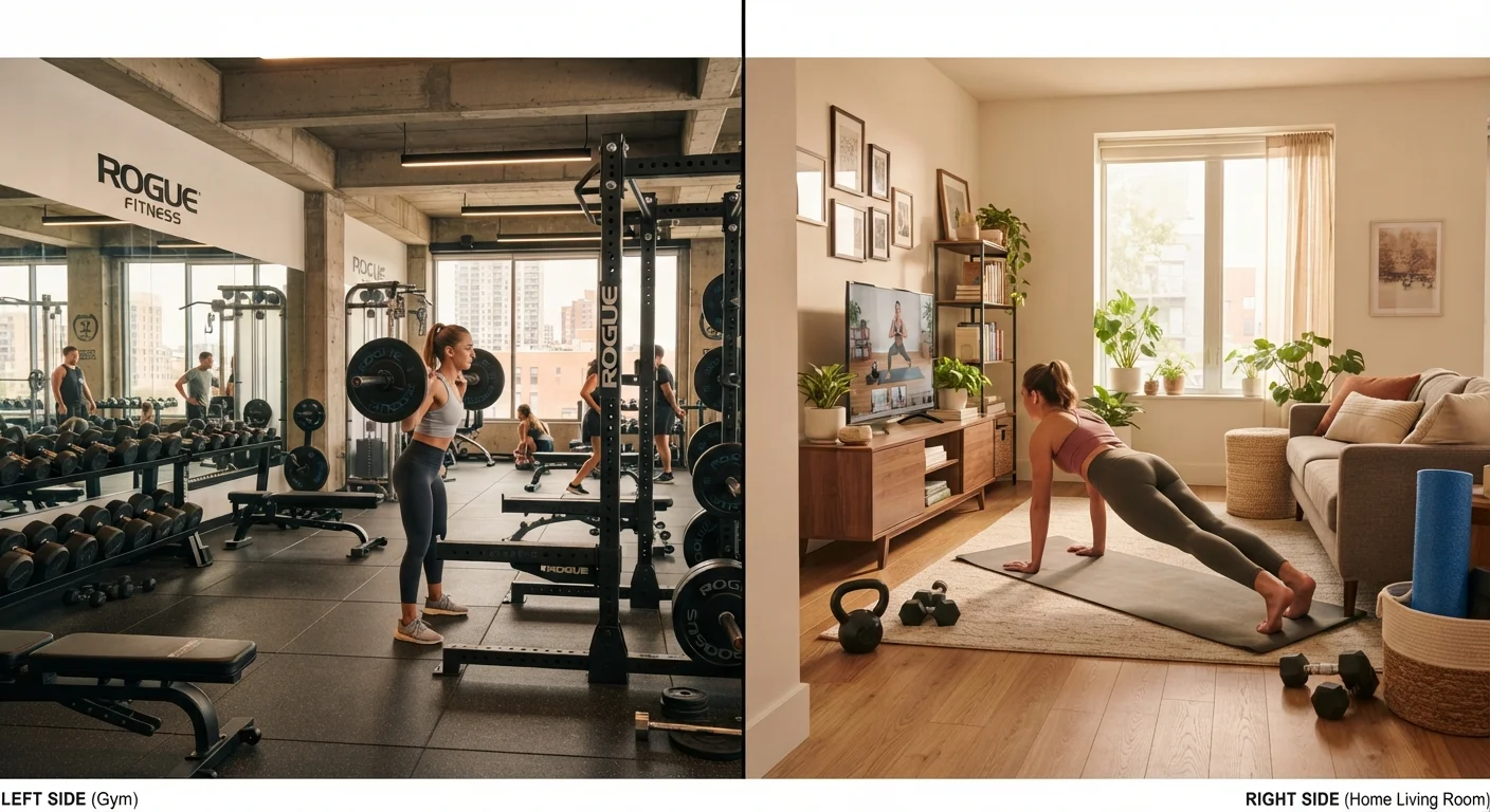 Gym Workouts vs. Exercising at Home: What the Trade-offs Really Look Like