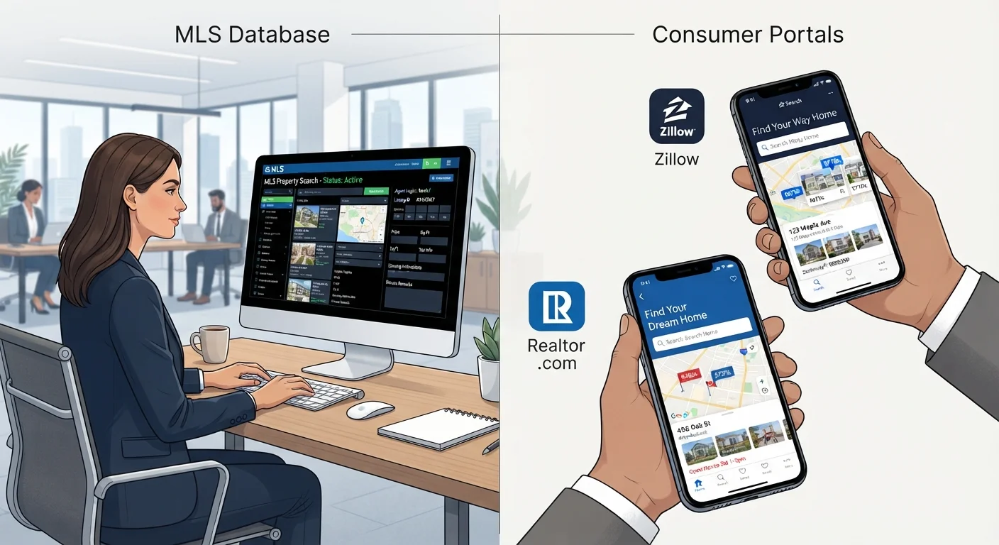 MLS vs. Zillow vs. Realtor.com: Where Real Estate Listings Actually Come From