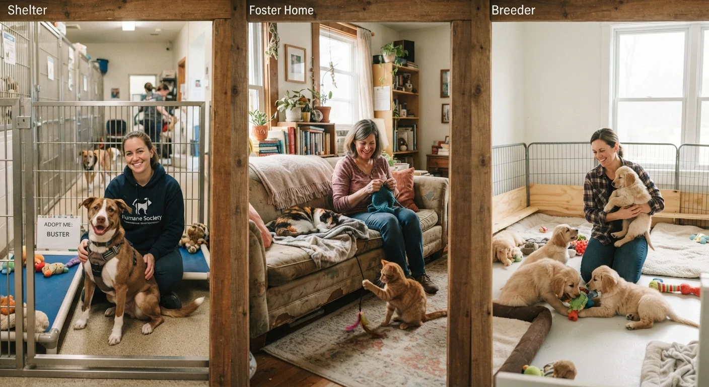Shelter, Rescue, or Breeder: Understanding Your Adoption Options