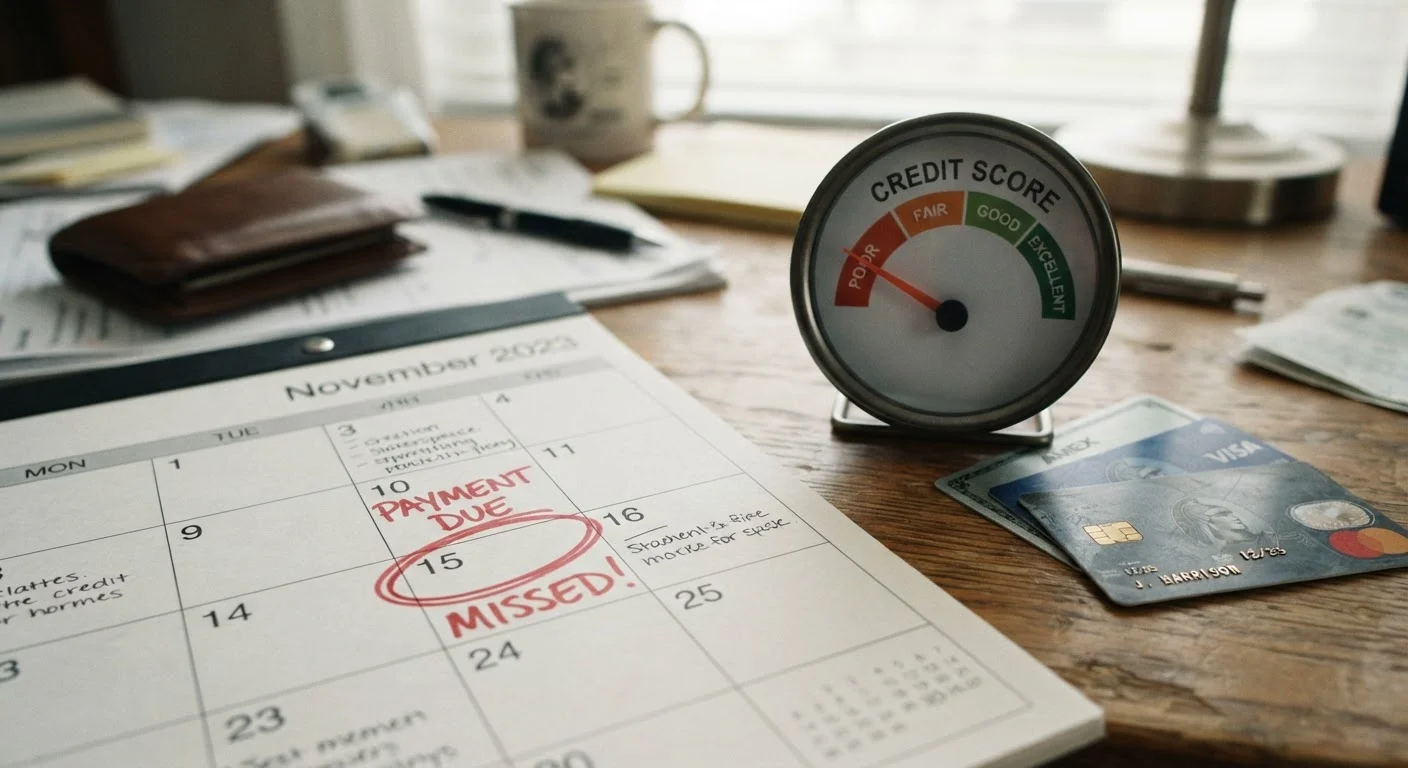 What Happens to Your Credit When You Miss a Payment